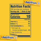 Juicy Fruit Gum WRIGLEY'S Chewing Gum Bulk Pack, 5 Stick (Pack of 40)