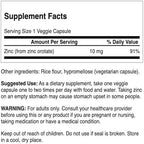 Swanson Zinc Orotate 10 Milligrams Elemental Zinc 60 Veg Capsules