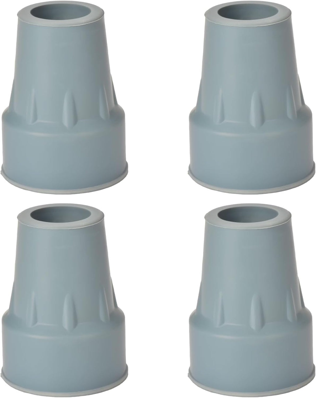 4 Pcs Crutch Tips 3/4 Inch Non Slip Walking Cane Tips Heavy Duty Crutch Feet Cap Rubber Cane Replacement Feet for Canes, Walking Sticks, Walkers