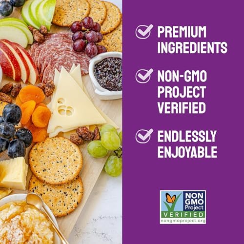 Milton's Gourmet Crackers, Original Multi-Grain - Non-GMO Project Verified, Natural Ingredients, Kosher, Great for Charcuterie Boards - 8.4 Oz, Pack of 4