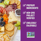 Milton's Gourmet Crackers, Original Multi-Grain - Non-GMO Project Verified, Natural Ingredients, Kosher, Great for Charcuterie Boards - 8.4 Oz, Pack of 4