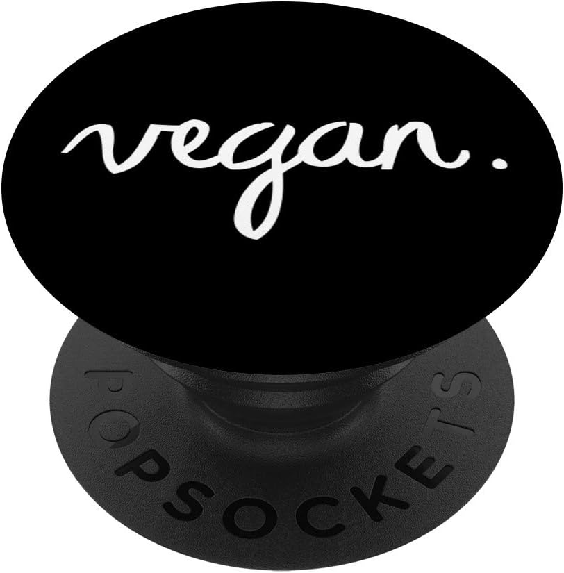 vegan statement present gift for vegans PopSockets PopGrip: Swappable Grip for Phones & Tablets