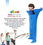 SANHO Premium Sensory Sock Body Sock, Medium, Perfect for Children with Sensory Processing Disorder, Updated Version (Blue)