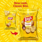 Lay's Potato Chips, Classic, 1.5 Ounce (Pack of 64)