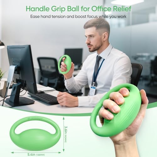 FitBeast Hand Exercise Ball Set–3 Pack Hand Squeeze Balls for Hand Therapy, Grip Strength, Finger & Wrist Training, Stress Balls for Adults, Ideal for Rehab, Arthritis, Carpal Tunnel