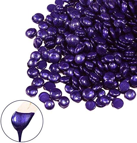 Hard Wax Beans for Face, Underarms, Brazilian, Bikini Hair Remover (Purple)