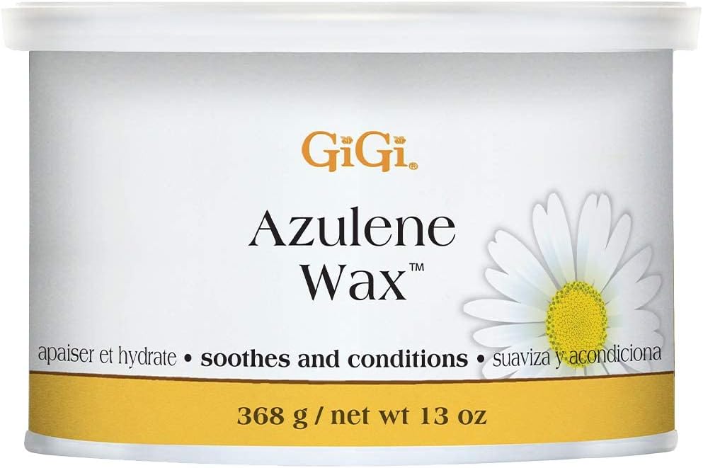 GiGi Azulene Soft Wax for Hair Removal - Soothing Full Body Wax for Normal Skin, 13 oz, 1 Pack