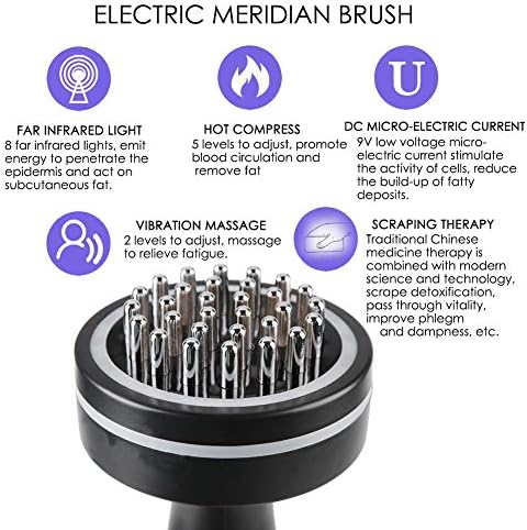 YUYTE Meridian Brush Electric Meridian Brush Scraping Heating Health Scraping Device Slimming Body and Smoother Skin