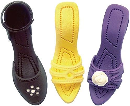 JEM Tops to Fit Lady's Shoe Fondant Cutters, for Cake Decorating, Set of 4