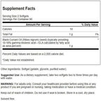 Swanson Black Currant Seed Oil - Herbal Supplement Promoting Immune System & Heart Health Support - Natural Formula Supporting Joints Health - (180 Softgels, 500mg Each)