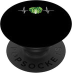 Vegan Heartbeat Vegetarian Keto Veggie Lovers PopSockets Adhesive PopGrip