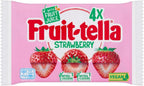 Fruitella Strawberry | Fruitella Candy | Fruittella | Fruitella Sweets | Pack of 4 Rolls | 5.78 Ounce Total