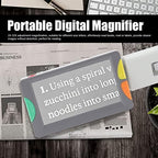 Portable Digital Magnifier, Electronic Video Magnifier Reading Aids, 4.3Inch LCD Screen with Foldable Handle, 2X-32X Times Zoom 26 Color Modes, for The Low Vision (US Plug)