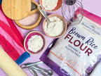 Organic Brown Rice Flour - Brown Rice Flour for Baking, Pancakes, Thickening Sauce & More - Nutrient-Rich Gluten Free - Easy to Store (3 lbs)