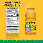 Mott’s 100% Pineapple Passion Fruit Juice Blend, 8 fl oz bottles, 24 Count (4 Packs Of 6)