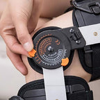 KEhtu Hinged ROM Knee Guard, Orthopedic Patella Support Orthotic with Anti-Slip Straps and Air Bag, 0-120 Degree Adjustable Hinged Knee Guard Leg Guard for Speedy Injury Repair Recovery