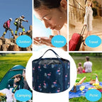 Multifunctional Collapsible Bucket for Soaking Feet, Portable Foot Bath Bag, Foot Spa Soaking Feet Home Pedicure Basin Outdoor Camping for Washing, Fishing Wait Handy Carrying Bag, Large