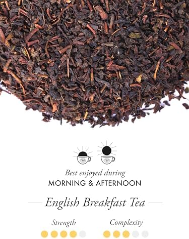 TWG Tea | English Breakfast Tea | Black Tea | Floral Undertones | 15 Hand Sewn Cotton Teabags | Gift Set