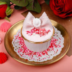 Valentine Nonpareils Sprinkles - 2mm Red Pink White Mini Edible Pearls, White Pink Sprinkles for Cake Decorating, Cupcake, Cookie, Baking, Donuts, Ice Cream Toppings 130g/4.58oz