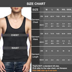 Odoland 3 Pack Men Compression Shirt Body Shapewear Base Layer Tummy Shaper Vest Tank Top
