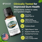 OraMD 4-in-1 Original Strength Tooth Oil- Clinically Tested Gum Disease Treatment, Gingivitis Treatment, Periodontal Disease Treatment, Sensitive Teeth and Gums - All-Natural Solution (2-Pack)