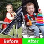 Anti Escape Strap Lock Baby Harness Chest Clip, Baby Safety Strap Prevent Children/Kids Taking Their Arms Out of High Chairs/Strollers/Baby Reins(2 Pack, Bear-Shaped)