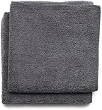 Brabantia x2 Microfiber Cleaning Dish Cloths (Dark Gray) Absorbent Hygenic Rags for Washing, Cleaning, Drying (12x12)