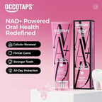 NAD+ Advanced Repair Remineralizing Toothpaste, Nano Hydroxyapatite, Enamel Repair, Sensitive Teeth, Whitening, Antiplaque, Fluoride Free, SLS Free, Peach Flavor，3 Pack