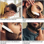 Beard Pencil Filler for Men Thick Beard Shaping Tool with Sharpener, Compact Design Beard Colouring for Men, Beard Liner Pen for Beard, Hairline and Beard Shaping (WHITE)