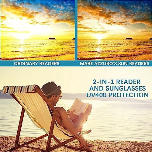 4 Pack Classic Reading Sunglasses for Women Men Spring Hinge, Outdoor Sun Readers Glasses with UV400 Protection