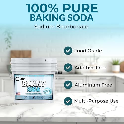 TradeGrade Pure Baking Soda Powder (1 Gallon) Food-Grade Sodium Bicarbonate Powder for Cooking, Cleaning & Deodorizing
