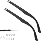 1 Pair Glasses Replacement Temple,TR90 Glasses Legs Replacement Eyeglass Arm Replacement, Glasses Repair Kit with Screws, Washers, Screwdrivers, Nose Pads