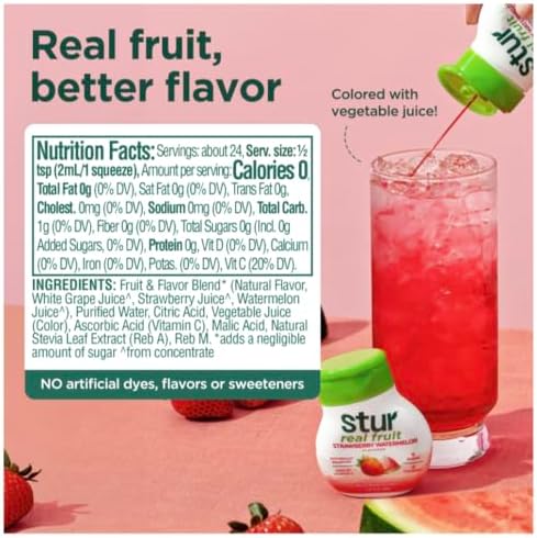 Stur Liquid Water Enhancer | Classic Variety Pack | Naturally Sweetened | High in Vitamin C & Antioxidants | Sugar Free | Zero Calories | Keto | Vegan | 5 Bottles, Makes 120 Drinks