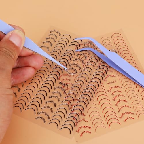Lash Tweezers Kit - 2 Pcs Stainless Steel Eyelash Tweezers Straight and Curved Tip for Eyelash Extensions, DIY Crafts, Nail Art, Scrapbooking, Jewelry Making