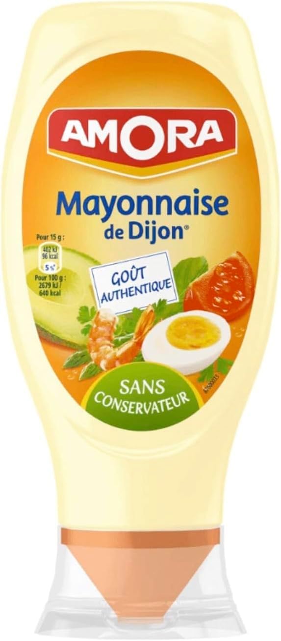 Amora Mayonnaise De Dijon Originale Flacon 225g (Amora Mayonnaise With Dijon Mustard Squeezy Bottle 225g)