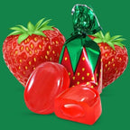 Strawberry Filled Hard Candy Bon Bons 2 lbs Bulk Pack - Individually Wrapped Christmas Fruit-Filled Candy, Classic Strawberry Hard Candy for Holiday Treats, Parties, and Snacks