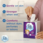 Puffs Ultra Soft Facial Tissues, 4 Mega Cube Box, 72 Facial Tissues Per Box