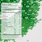 Easter Deep Green Pearl Sugar Sprinkles for Cake Decorating, 150g/5.29oz, Edible Candy Pearls, Pearl Cake Decorations, Cupcakes&Cookies Foodgrade Toppers, Wedding Party Holiday Supplies