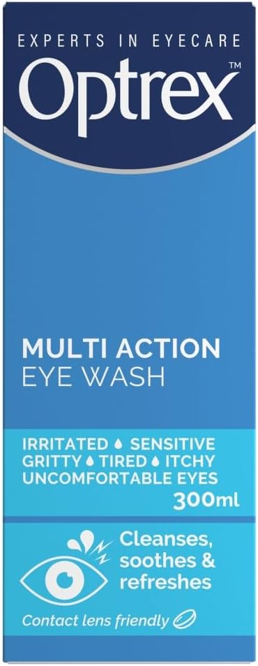 Optrex Multiaction Eye Wash with Eye Bath x 300ml