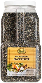 Gel Spice 10 Mesh Butcher Ground Black Pepper 5 Lb | Great For for Barbecue and Grilling Meat Rub