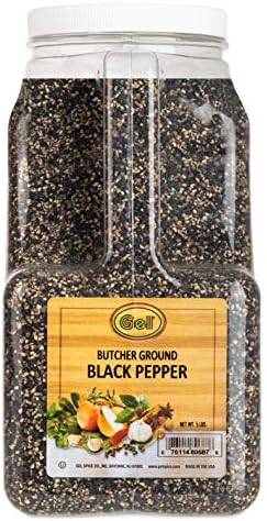 Gel Spice 10 Mesh Butcher Ground Black Pepper 5 Lb | Great For for Barbecue and Grilling Meat Rub