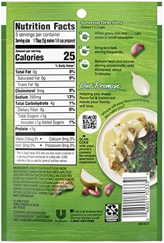 Knorr Gravy Mix Roasted Chicken Gravy For Delicious Easy Meals and Side Dishes No Artificial Flavors, No Added MSG 1.2 oz
