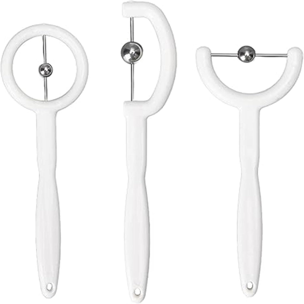 3pcs Kids Tongue Tip Lateralization Elevation Tools Tongue Tip Exercise Set Oral Muscle Training Tool Autism Speech Therapy Tools (White)