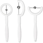 3pcs Kids Tongue Tip Lateralization Elevation Tools Tongue Tip Exercise Set Oral Muscle Training Tool Autism Speech Therapy Tools (White)