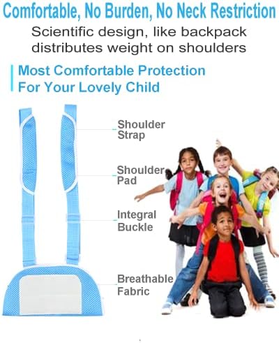 Medical Kids Arm Sling, Breathable, Soft & Comfort, Adjustable, Toddler Children Pediatric Rotator Cuff, Elbow Support for Broken, Fractured Arm & Shoulder Injury, Immobilizer Band (Blue)