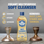 Bar Keepers Friend Soft Cleanser Liquid, 13 oz x 2, Multipurpose Surface Cleaner, Soap Scum & Grease from Stainless Steel & More