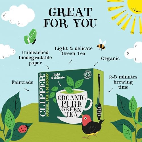 Clipper Pure Green 80 Teabags (Pack of 3, Total 240 Teabags)