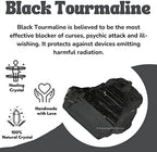 Amazing Gemstone Black Tourmaline Raw Protection Crystals and Healing Stones, Natural Rocks for Tumbling and DIY Raw Stones and Crystals (1 Piece)