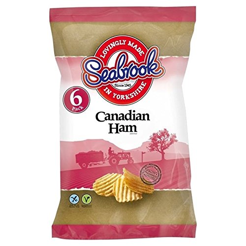 Seabrook Crinkle Cut Canadian Ham 25g x 6 per pack - Pack of 6