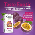 Ceres 100% All Natural Pure Fruit Juice Blend - Delicious Passion Fruit Edition - Rich in Vitamin C, No Added Sugar or Preservatives, Cholesterol and Gluten Free - 33.8 Fl Oz (Pack of 6)